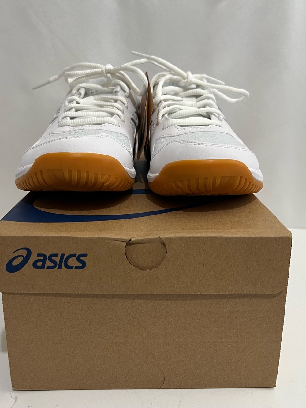 ASICS Women's Upcourt 6 Volleyball Shoes White & Silver Size 8.5 New - Picture 4 of 13